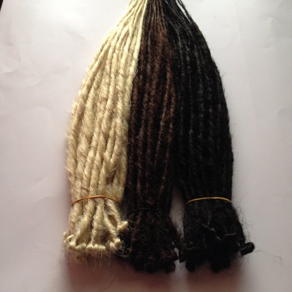 45 Brown Blonde Blk Dread Dreadlock Hair Extension main image 4